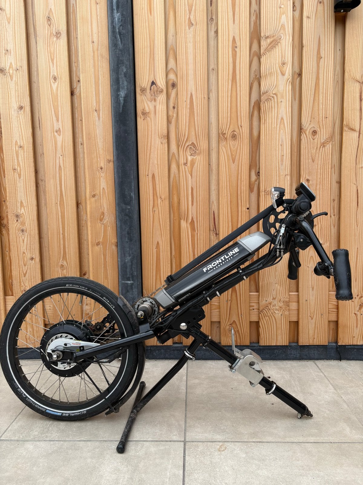 Frontline Handbike met Sparta ION ondersteuning, Ophalen, Gebruikt, 50 km per accu of meer, Sparta