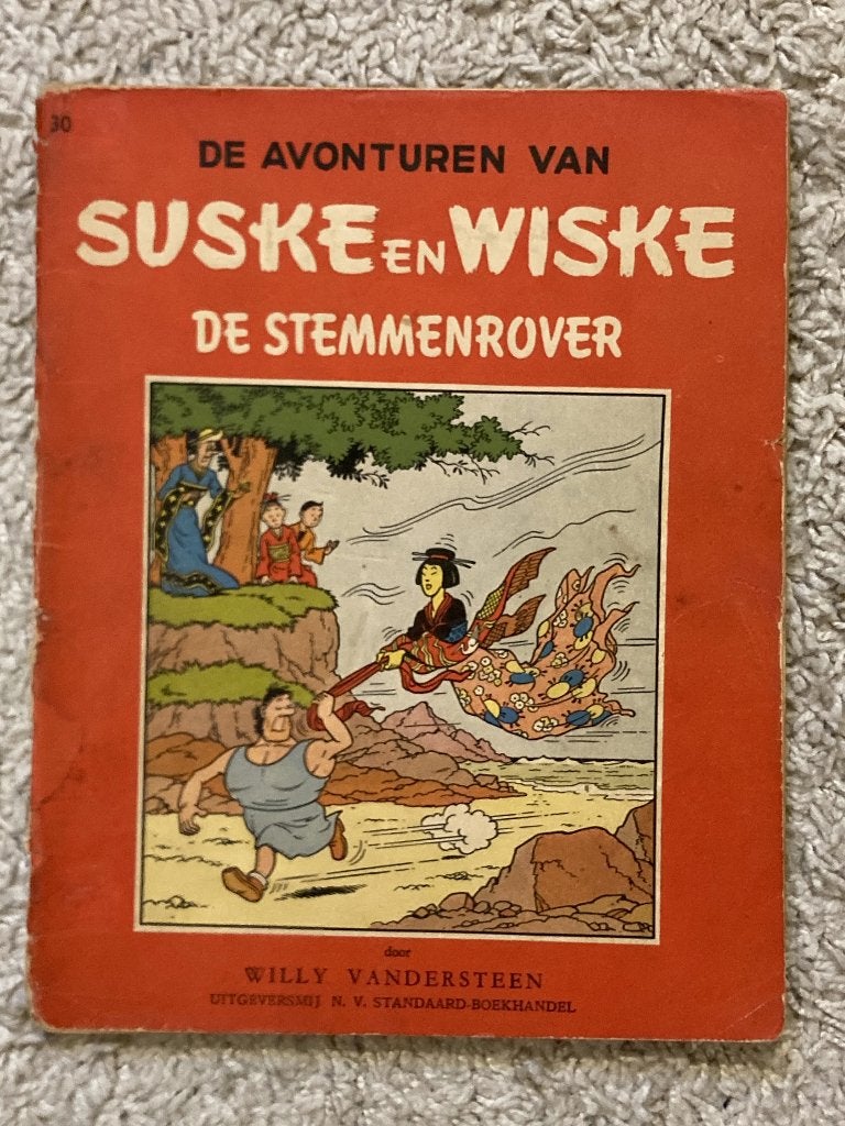 Suske en Wiske - De Stemmenrover - Nr. 30a - 1e druk, 1957, Eén stripboek, Ophalen of Verzenden, Gelezen