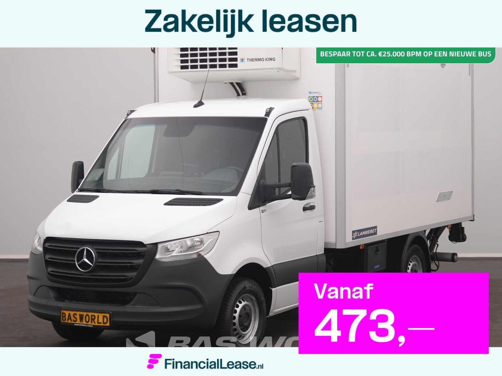 Mercedes Sprinter 316 CDI Automaat Koel/Vries wagen Vries -5, Automaat, Stof, Gebruikt, Euro 6