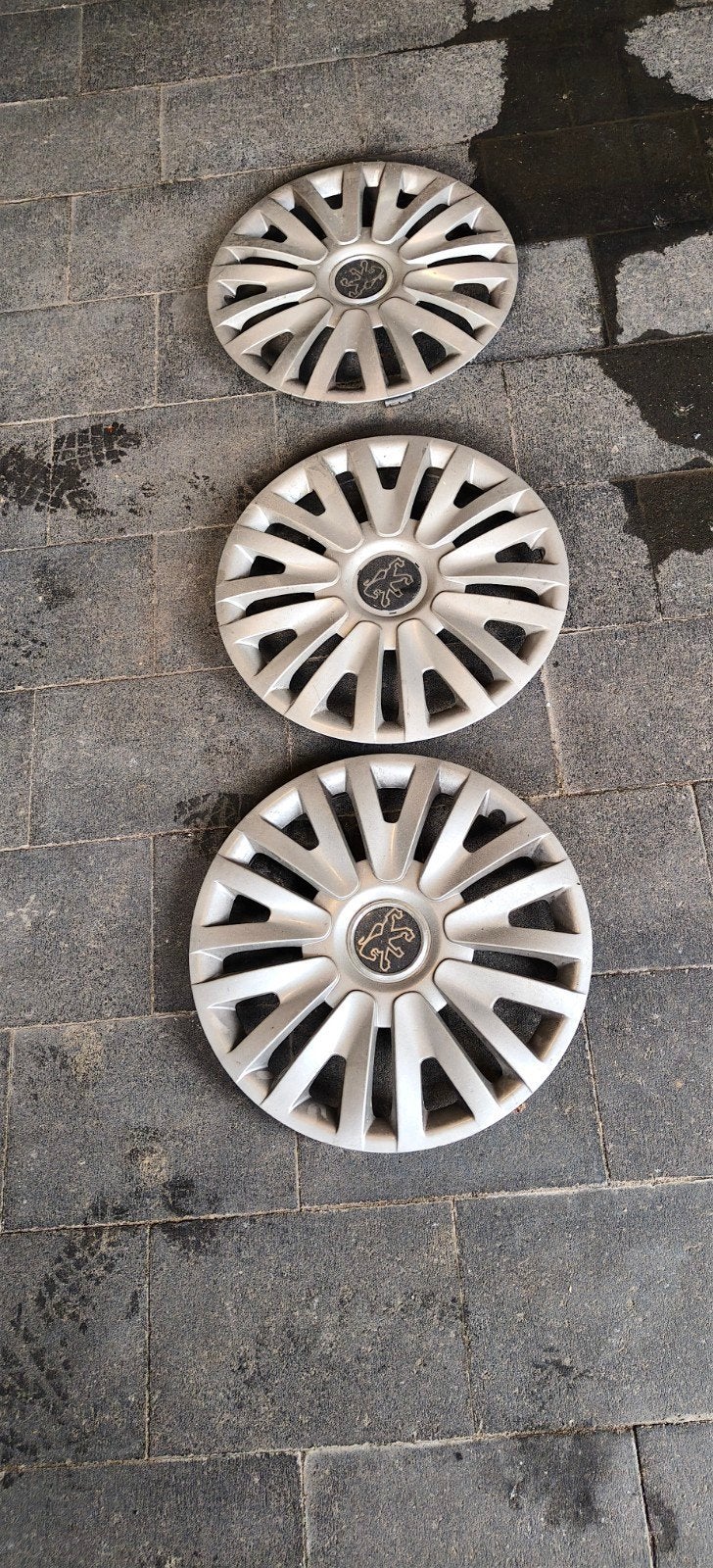 Set van 3 Peugeot wieldoppen, Ophalen, Gebruikt