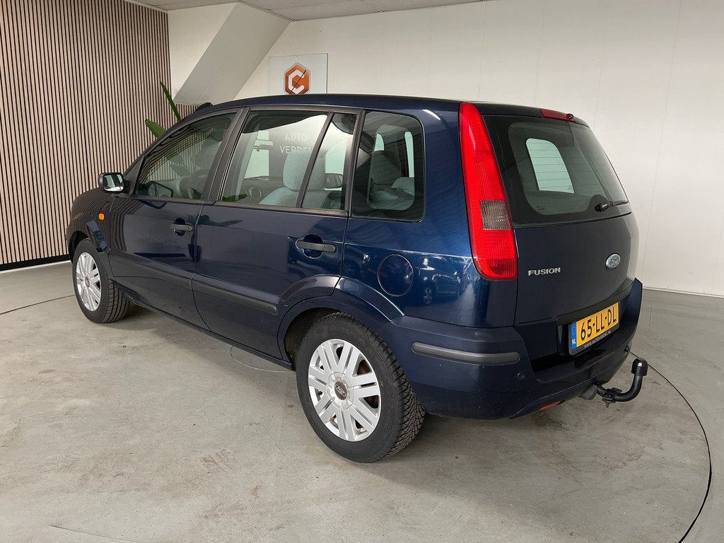 Ford Fusion 1.6-16V Luxury Airco, Trekhaak, Auto's, Ford, Voorwielaandrijving, 1596 cc, Gebruikt, Blauw