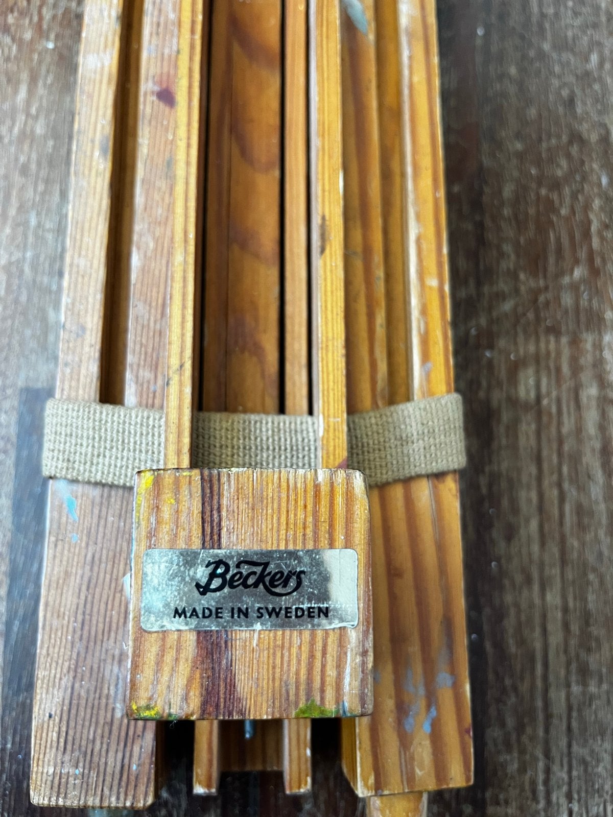 Vintage Beckers schildersezel Ezel inklapbaar, Ophalen, Gebruikt, Ezel