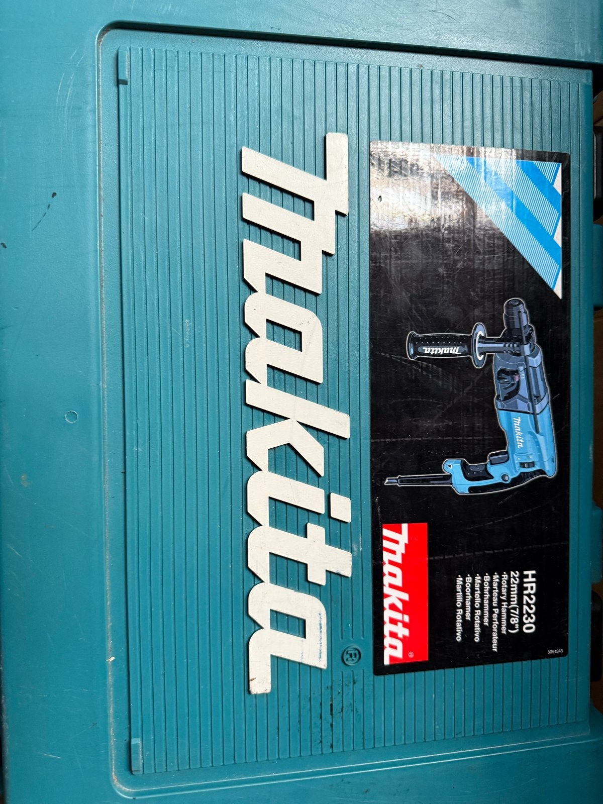Makita HR2230 Boorhamer - Zo goed als nieuw, Ophalen, 600 watt of meer, Boor- en/of Breekhamer, Zo goed als nieuw