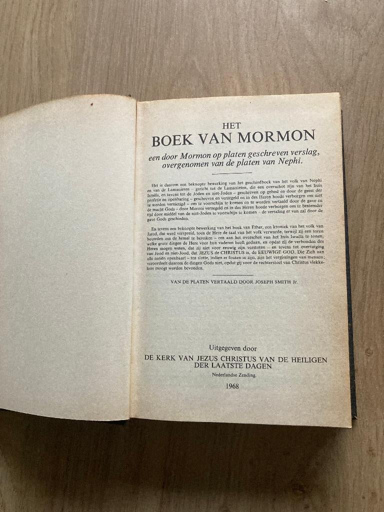 Boek Het boek van Mormon, Ophalen of Verzenden, Gelezen