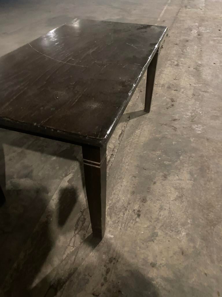 Houten restaurant tafel 150x80 H76, Ophalen, Zo goed als nieuw, Rechthoekig, 50 tot 100 cm