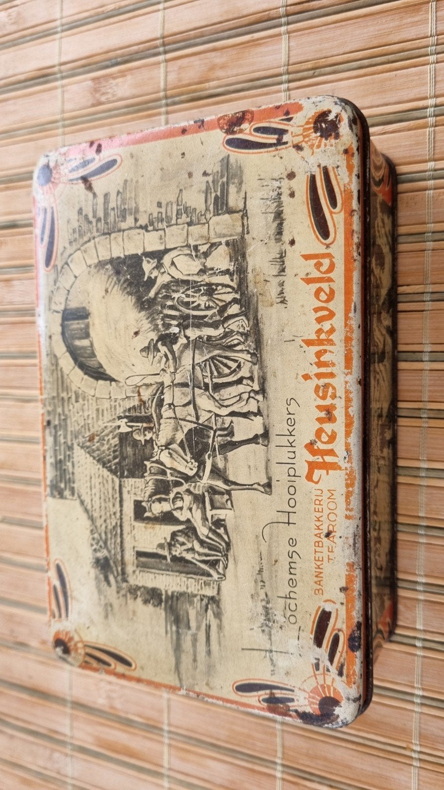 Vintage Koekblik Banketbakkerij Heusinkveld Lochem, Ophalen, Gebruikt