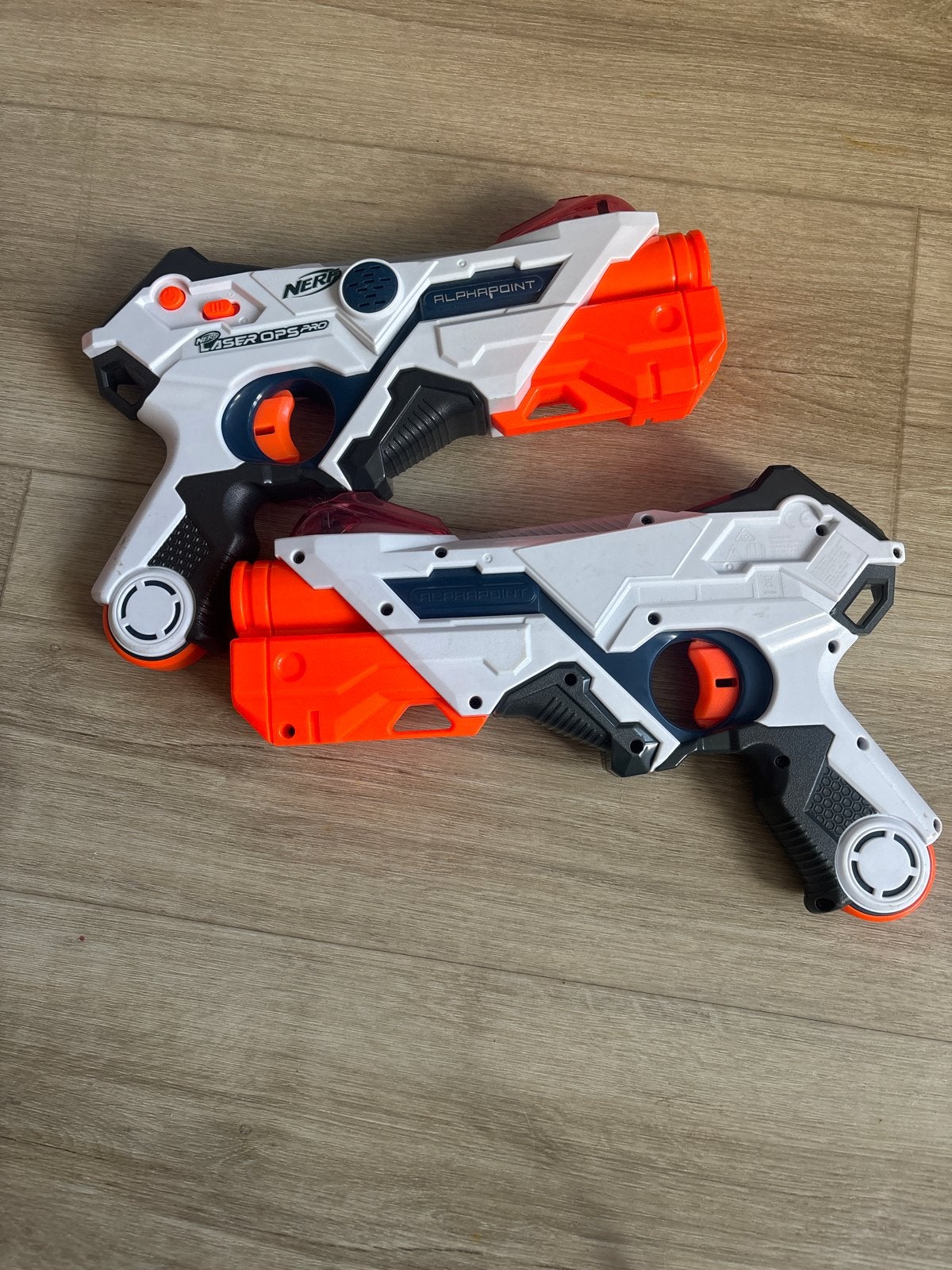 Nerf Laser Ops Pro AlphaPoint Blasters (2 stuks), Kinderen en Baby's, Speelgoed | Overig, Zo goed als nieuw, Jongen of Meisje