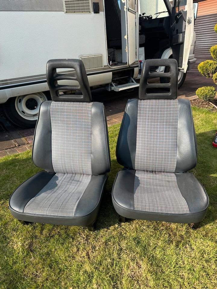 Stoelen voor Camper fiat ducato 280 290 j5 Zwart grijs, Caravans en Kamperen, Ophalen, Zo goed als nieuw