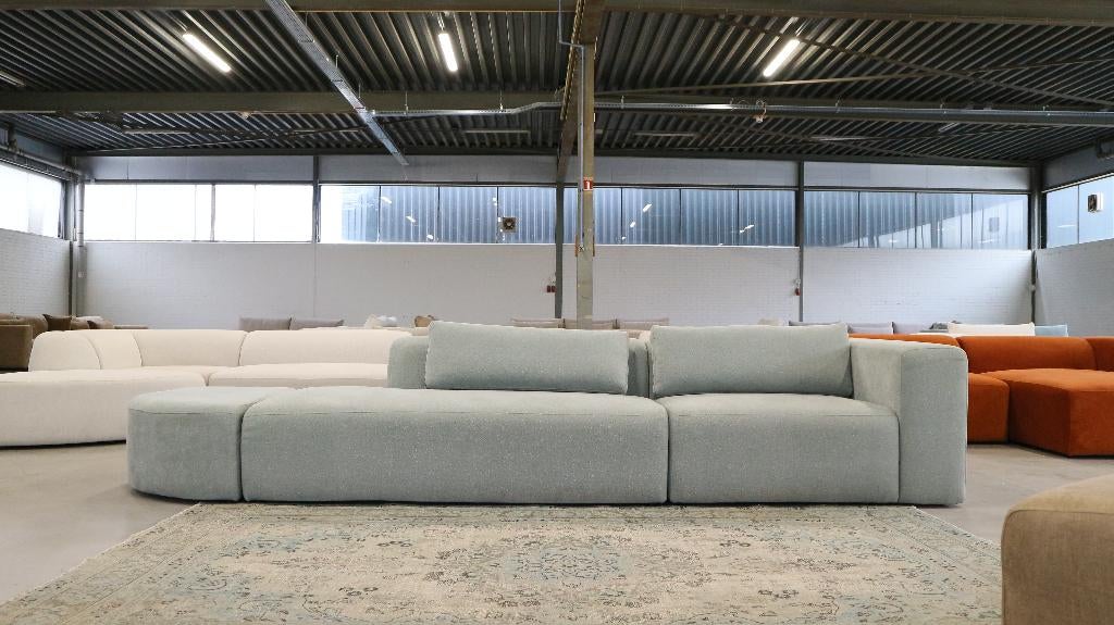 Modulaire hoekbank 4x6 sofa showroommodellenverkoop tot 70%, Ophalen, Zo goed als nieuw