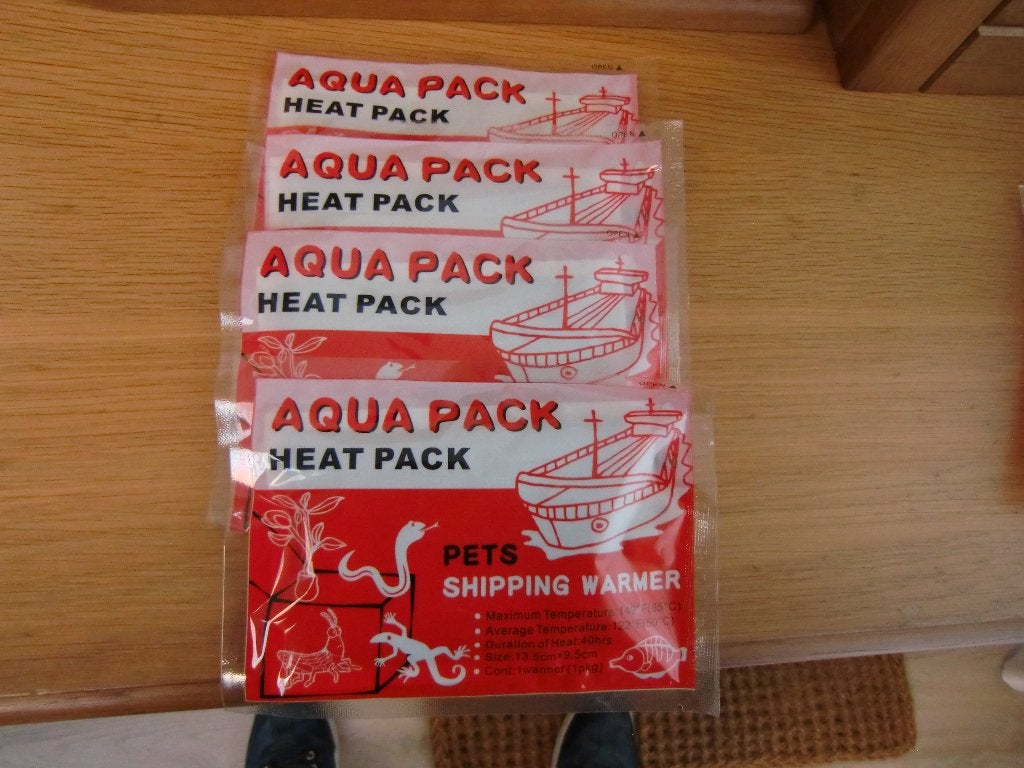 heatpacks 40 uurs,  72 uurs, 110 uurs, Overige typen, Zoetwatervis