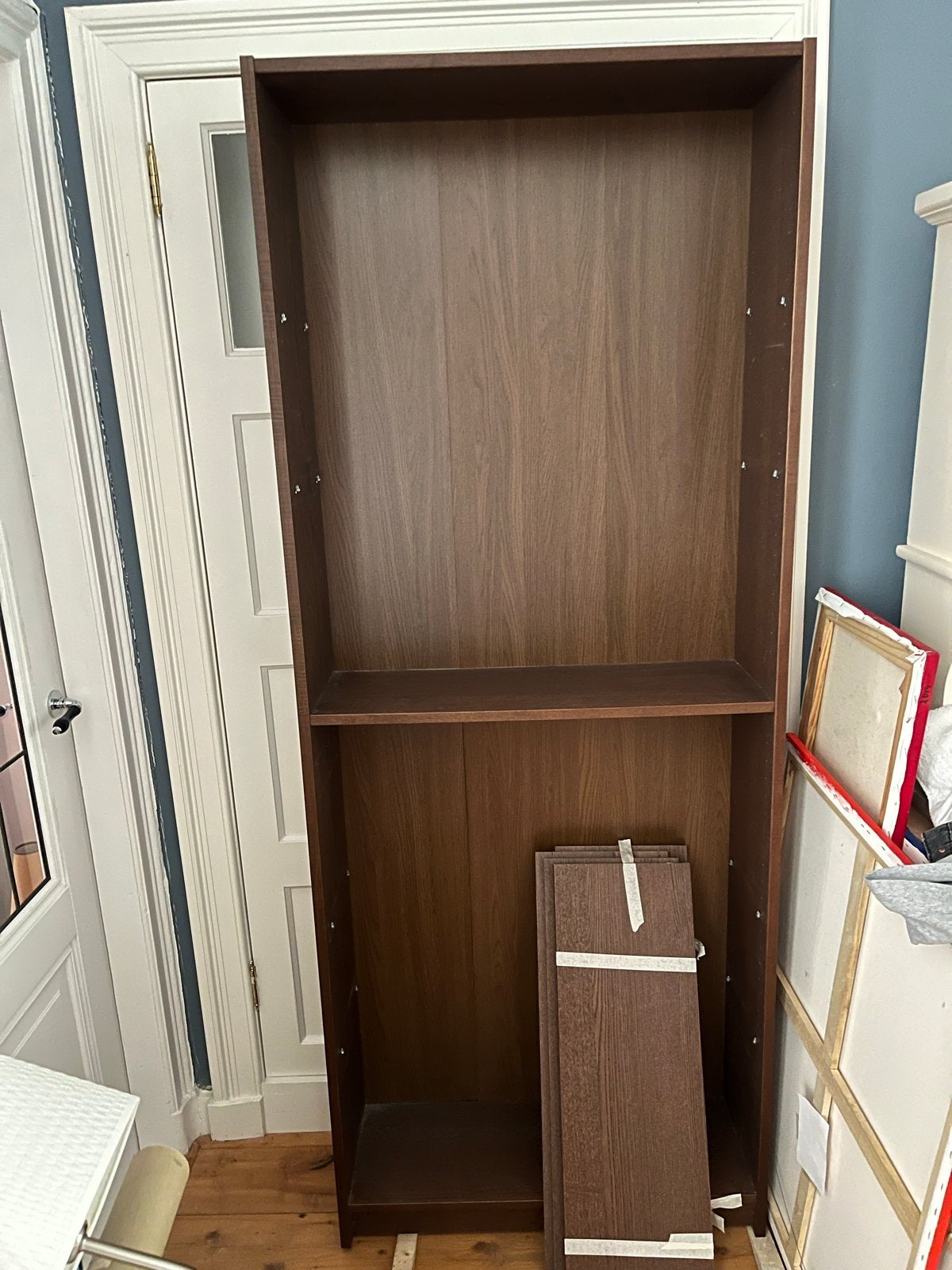 IKEA Billy Boekenkast Walnoot Hout 202x80x28cm, Ophalen, Met plank(en), Gebruikt, 200 cm of meer