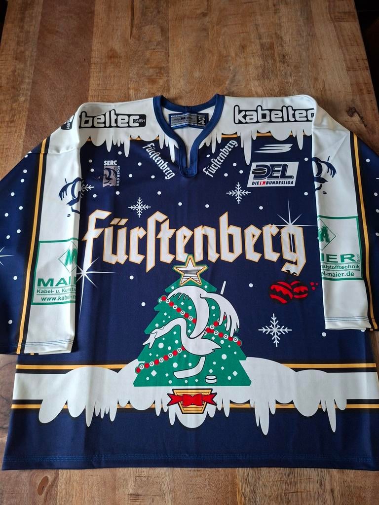 IJshockeyshirt Schwenninger Wild Wings - Kersteditie, Sport en Fitness, IJshockey, Ophalen of Verzenden, Zo goed als nieuw, Kleding