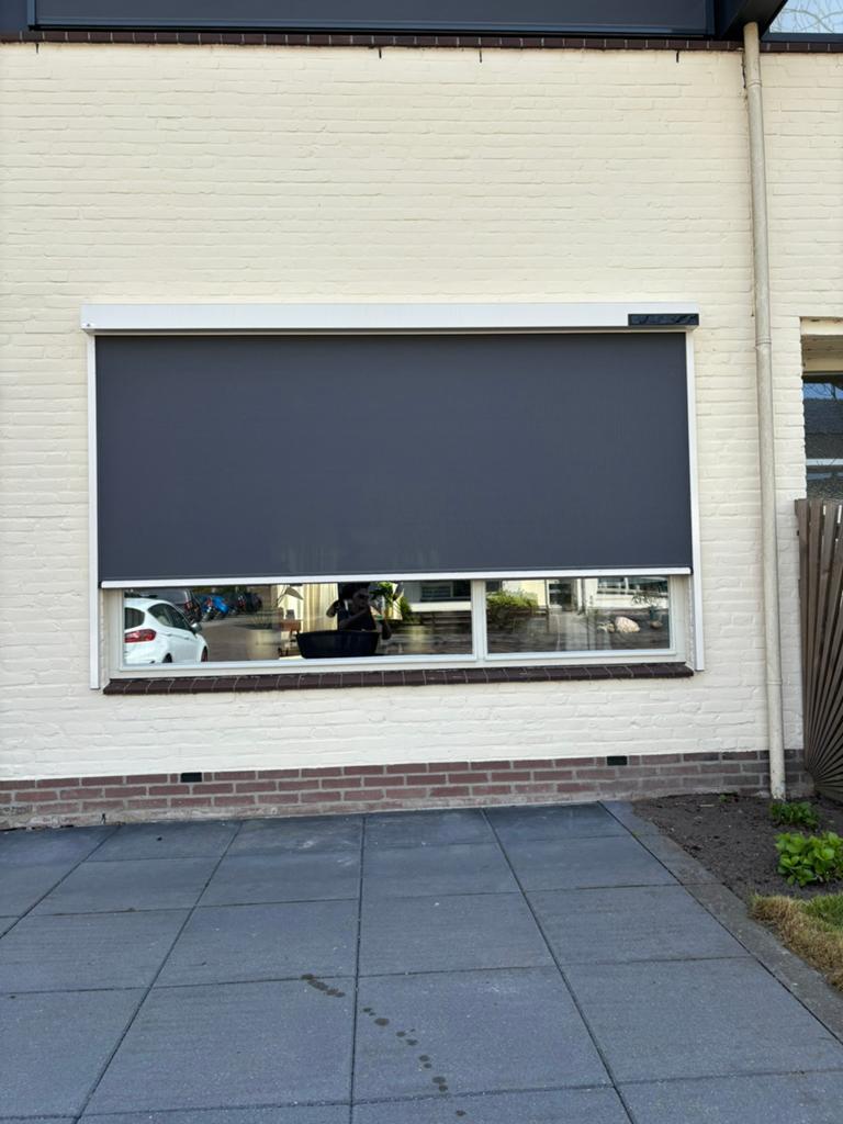 Somfy Solar Verticaal Zonscreen (Brons), Doe-het-zelf en Verbouw, Rolluiken, Ophalen, Zo goed als nieuw, Minder dan 100 cm