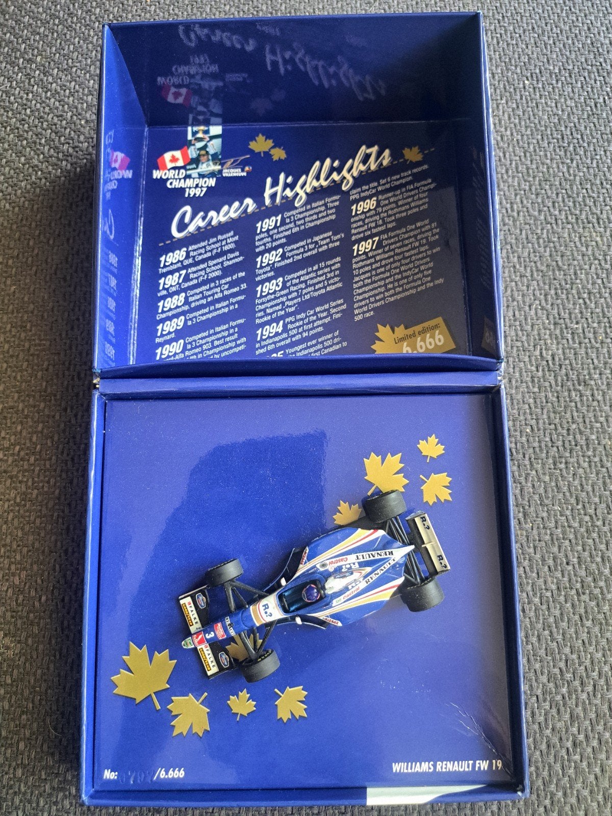 minichamps pauls model  art Williams Renault fw19, Auto, West germany, Ophalen of Verzenden, Zo goed als nieuw