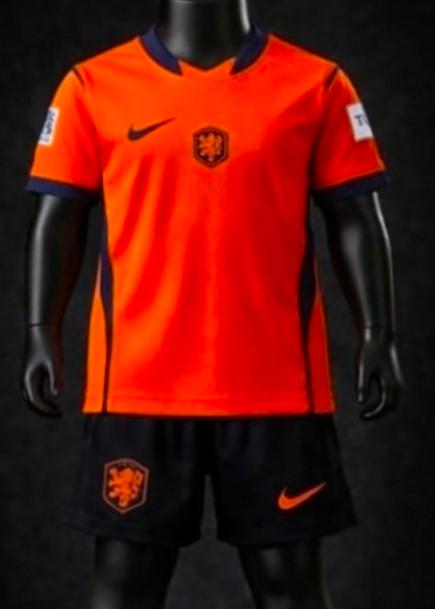 Voetbal tenue oranje maat 134140, Sport en Fitness, Voetbal, Maat XS of kleiner, Ophalen of Verzenden, Set