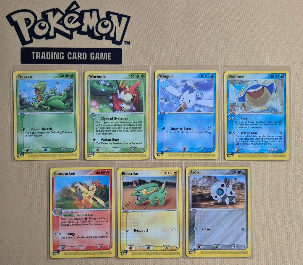 EX Ruby & Sapphire Pokémon kaarten (2003), Verzenden, Gebruikt, Meerdere kaarten