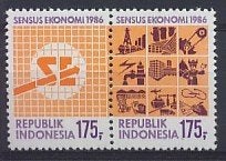 Indonesie Zonnebloem nr 1252/3 postfris 1986, Ophalen of Verzenden, Postfris, Zuidoost-Azië