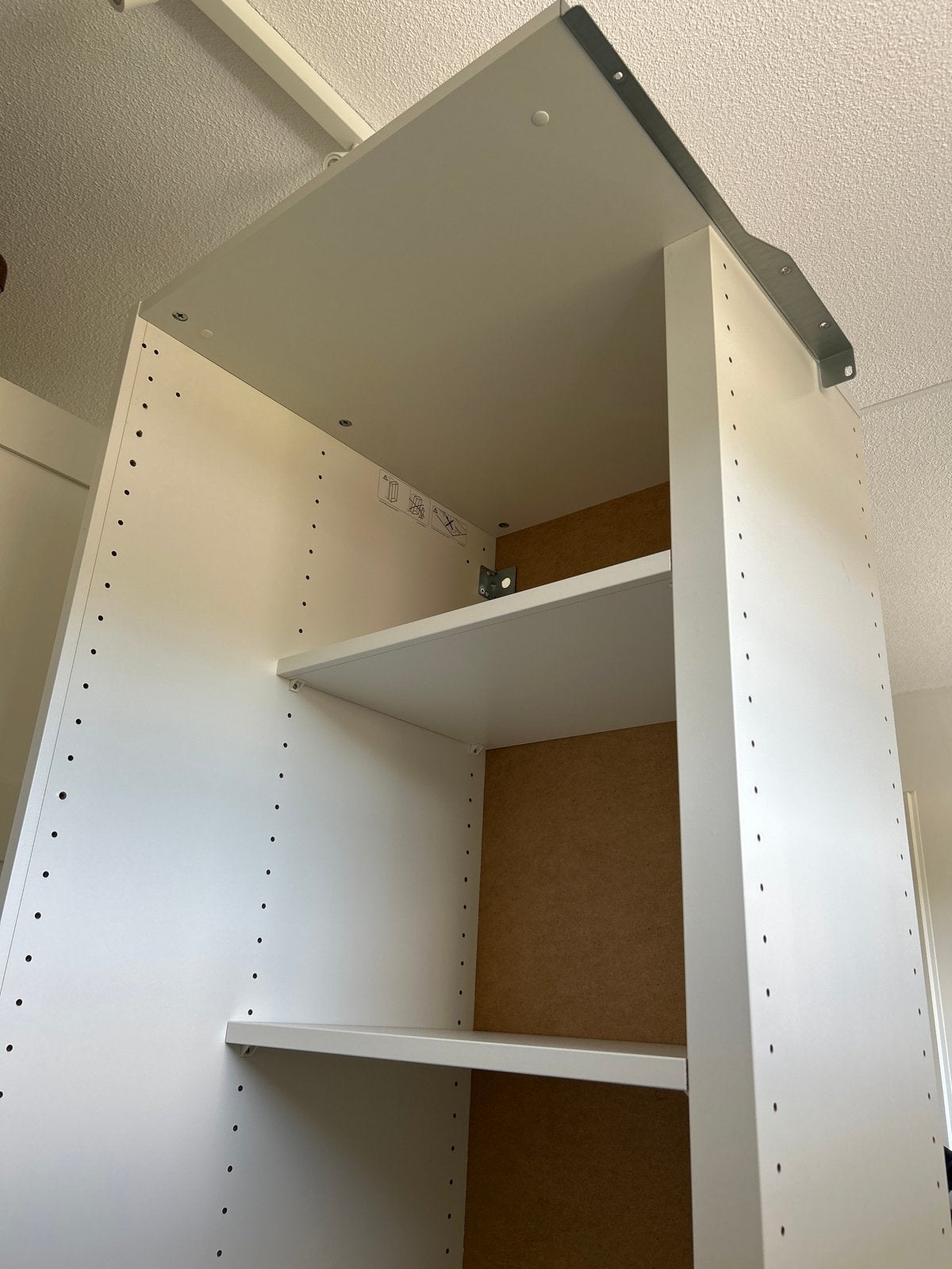 IKEA Pax hoekelement met 4 planken, wit, 53x58x236 cm, Ophalen, Met plank(en), Gebruikt, 200 cm of meer
