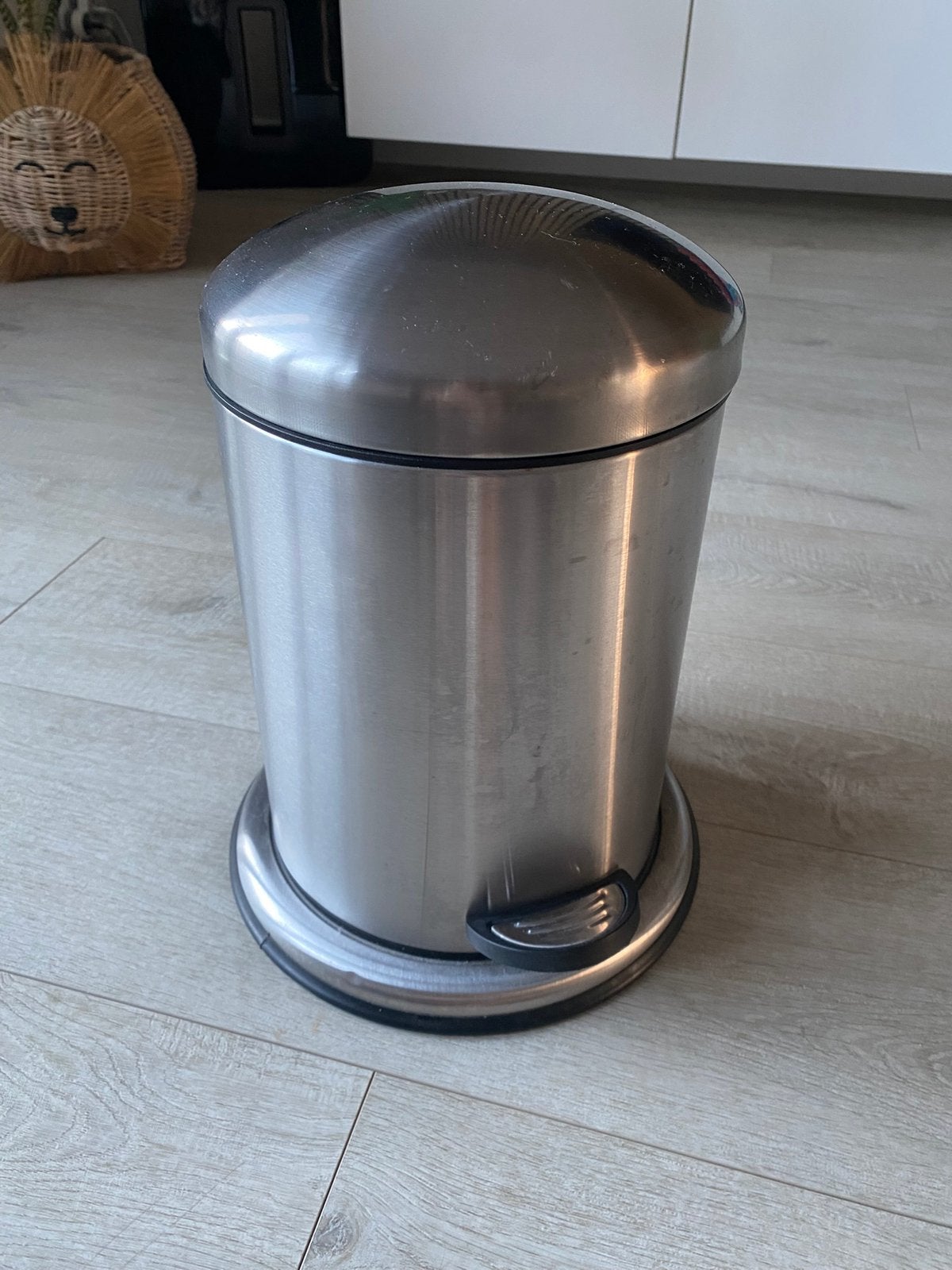 RVS Prullenbak - 5 Liter, Ophalen, Met pedaal, Zo goed als nieuw, Minder dan 10 liter