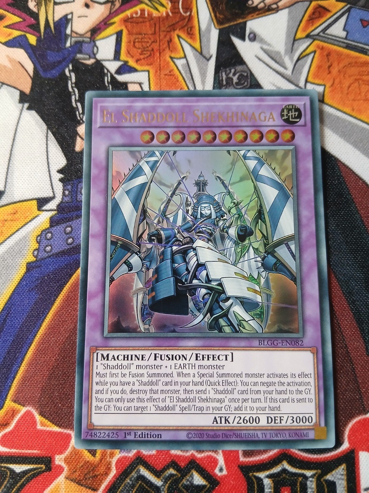 El Shaddoll Shekhinaga - Ultra Rare BLGG - Yu-Gi-Oh, Ophalen of Verzenden, Zo goed als nieuw, Foil