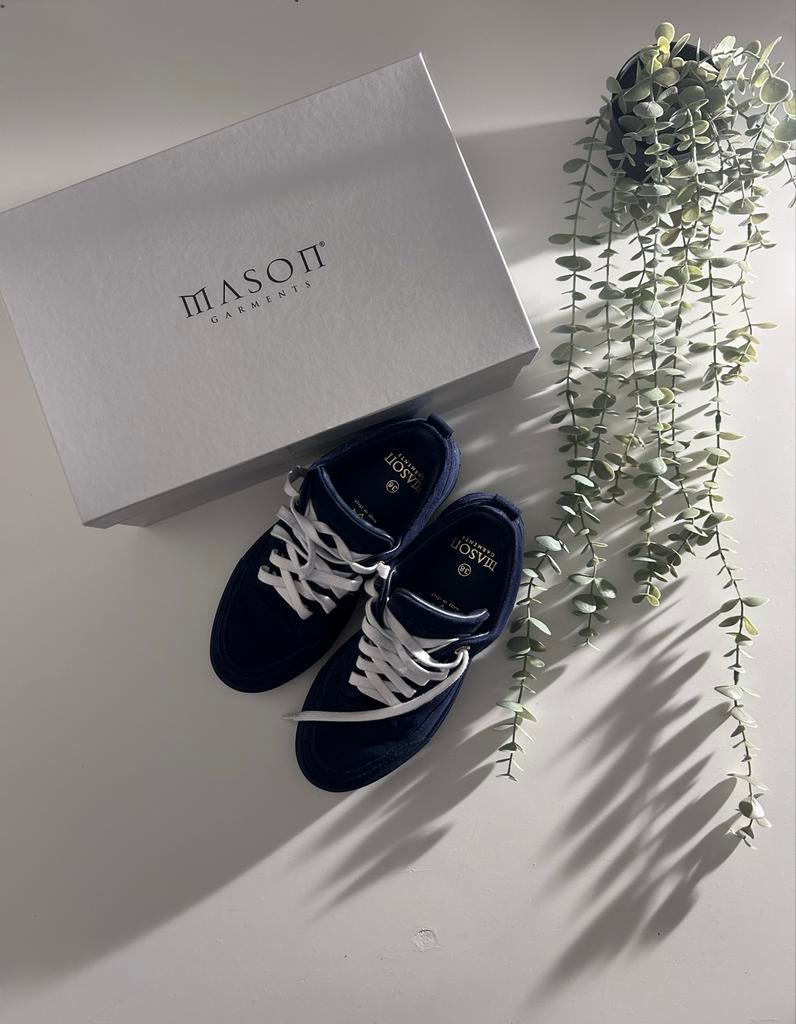 Mason Garments  schoenen Navy Blue., Ophalen of Verzenden, Zo goed als nieuw, Blauw, Sneakers of Gympen