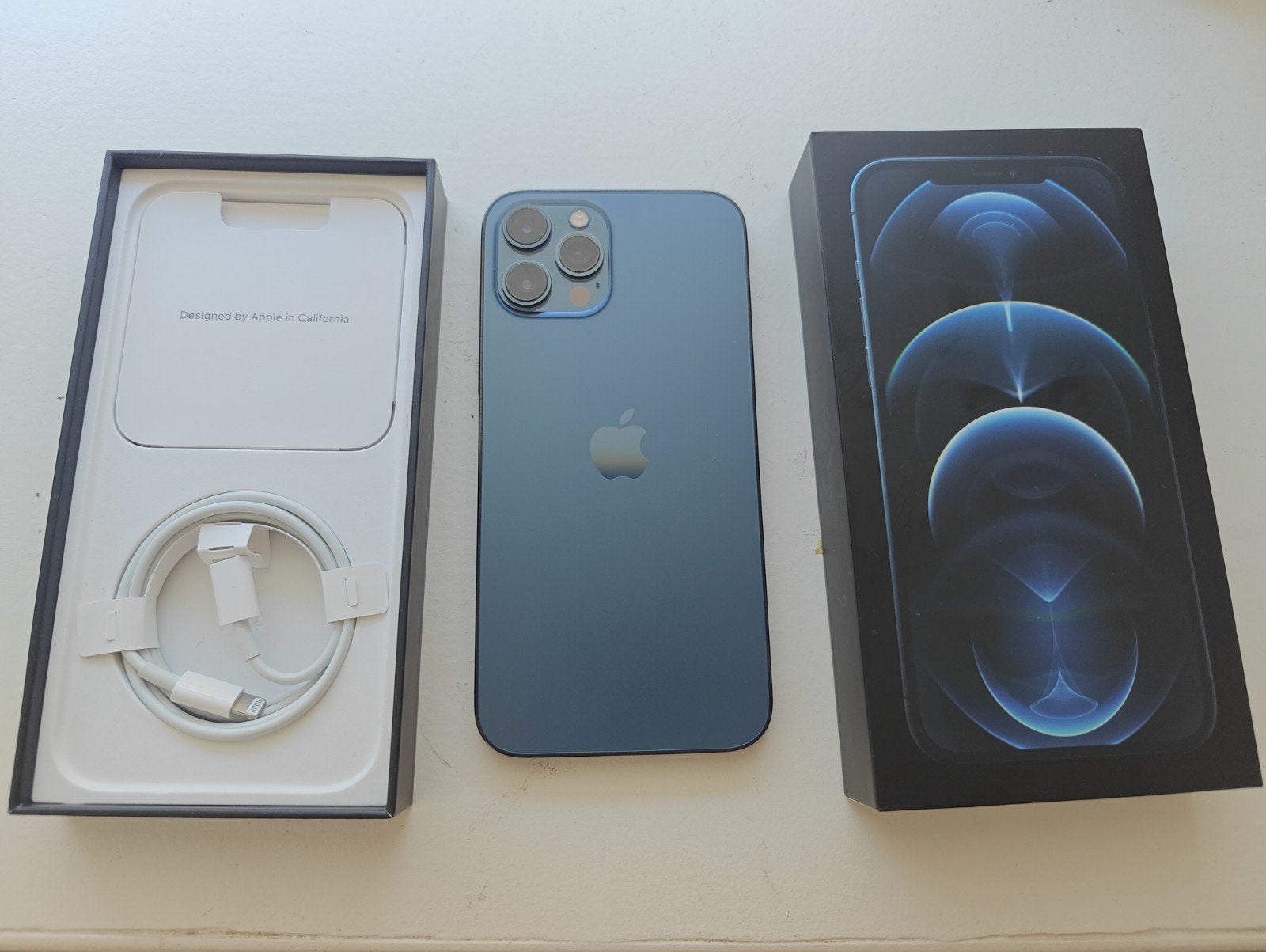 iPhone 12 Pro Max 256GB - Pacific Blue (78% batterij), Telecommunicatie, Mobiele telefoons | Apple iPhone, Blauw, 78 %, IPhone 12 Pro Max