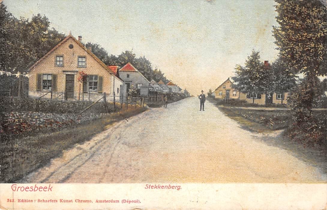 Groesbeek Stekkenberg Berg en dal Nijmegen Gelderland, Ophalen of Verzenden, Voor 1920, Gelopen, Gelderland