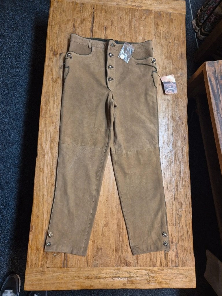 Heren lederhosen lang, Landhaus, Djt@dejuistetoon.eu, Overige maten, Ophalen of Verzenden