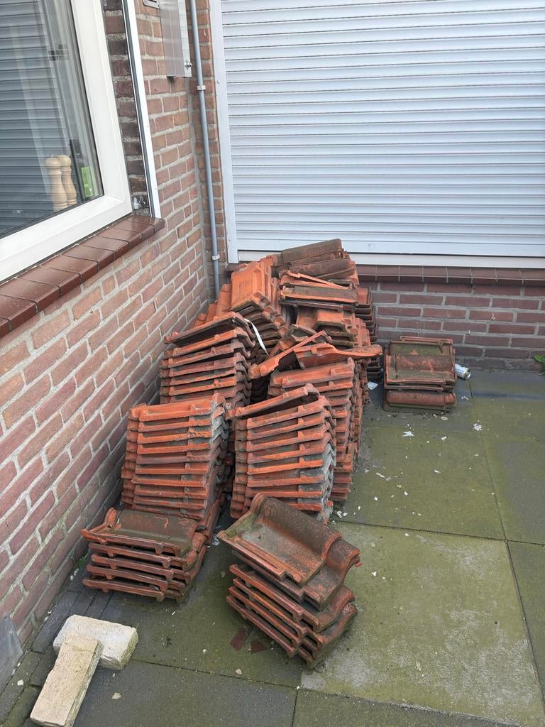Gebruikte dakpannen, Doe-het-zelf en Verbouw, Ophalen, Gebruikt, Steen of Klei, 15 m² of meer