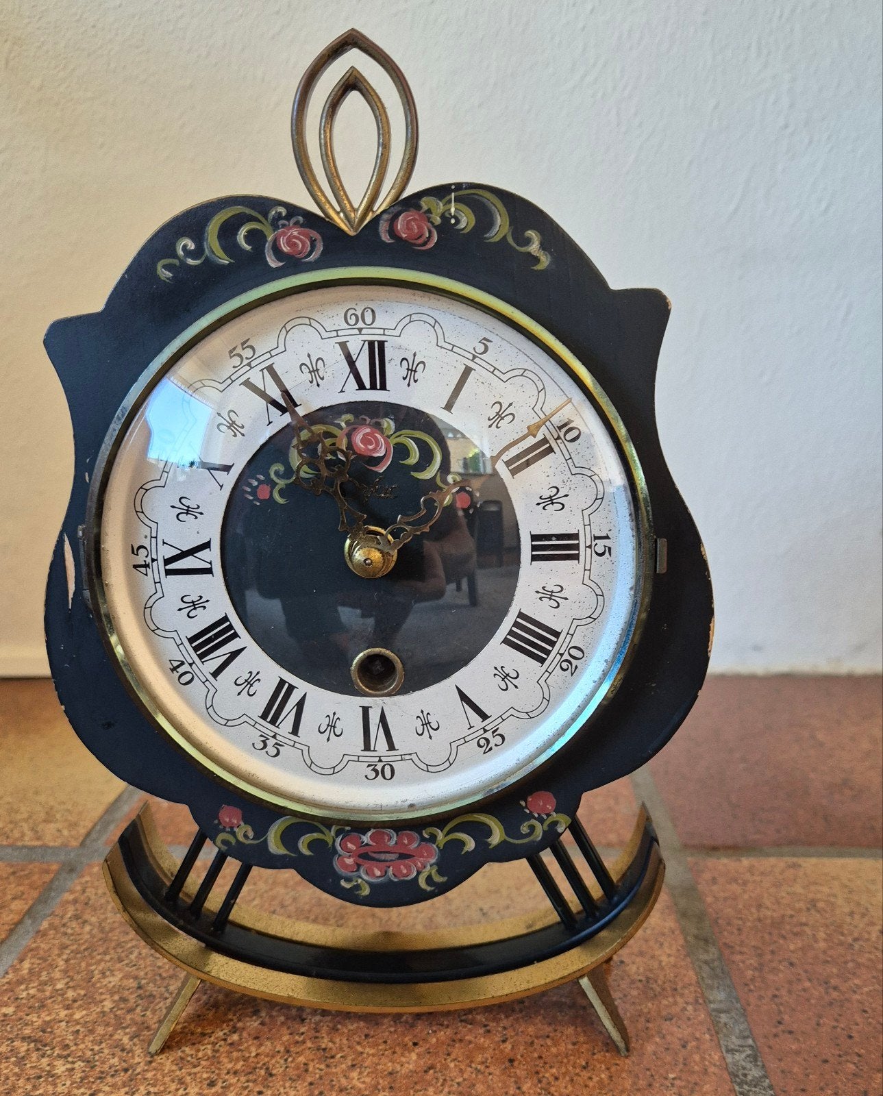 Vintage tafelklok "Orfac", Ophalen of Verzenden