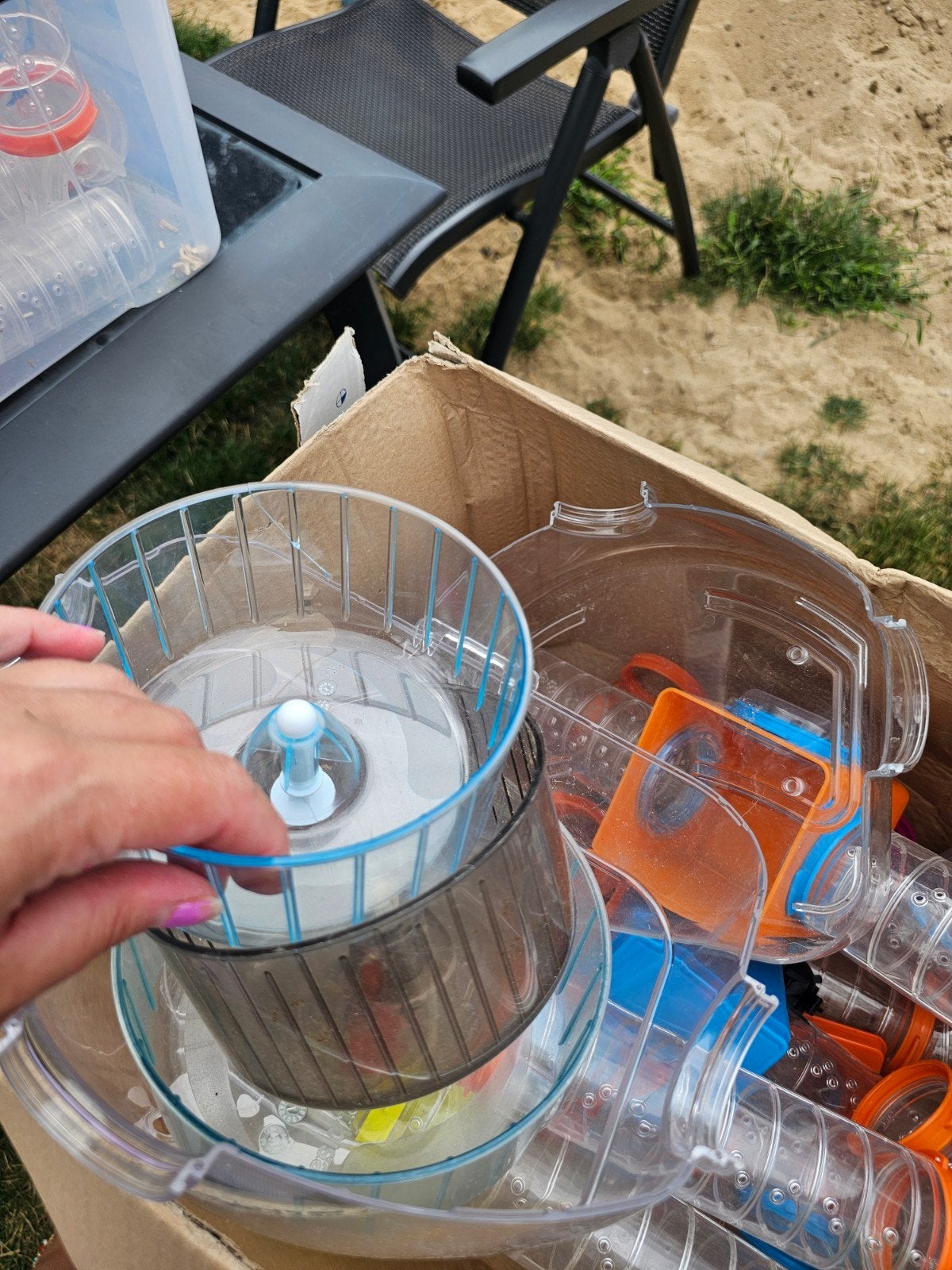 aankoppeling voor buizen hamsterkooi, Minder dan 60 cm, Kooi, Gebruikt, Verzenden