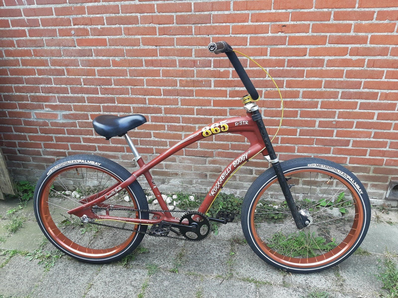 Electra Rockabilly custom cruiser chopper fiets, Fietsen en Brommers, Fietsen | Cruisers en Lowriders, Ophalen, Terugtraprem, Heren