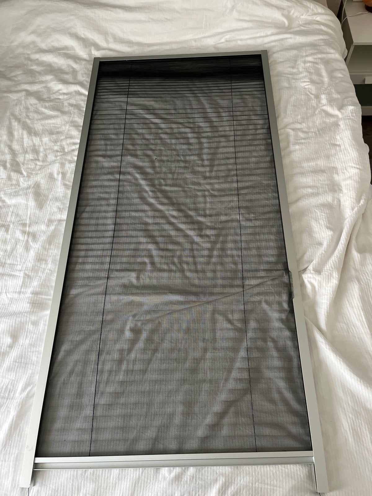 Bruynzeel raam hor plissé- 70 cm breed, 149 cm lang, Gebruikt, Minder dan 80 cm, Hordeur, Minder dan 200 cm