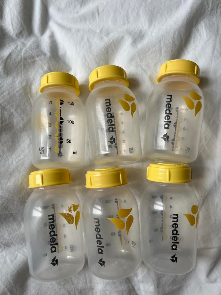 Medela moedermelkflesjes - 6 stuks, Ophalen of Verzenden, Gebruikt, Overige typen