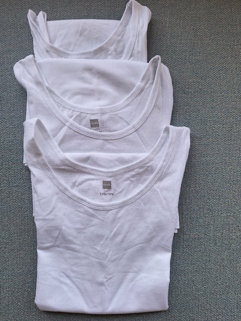 Hema hemd nieuw wit 170/176, Kinderen en Baby's, Kinderkleding | Maat 170, Nacht- of Onderkleding, Jongen of Meisje, Nieuw, Ophalen of Verzenden