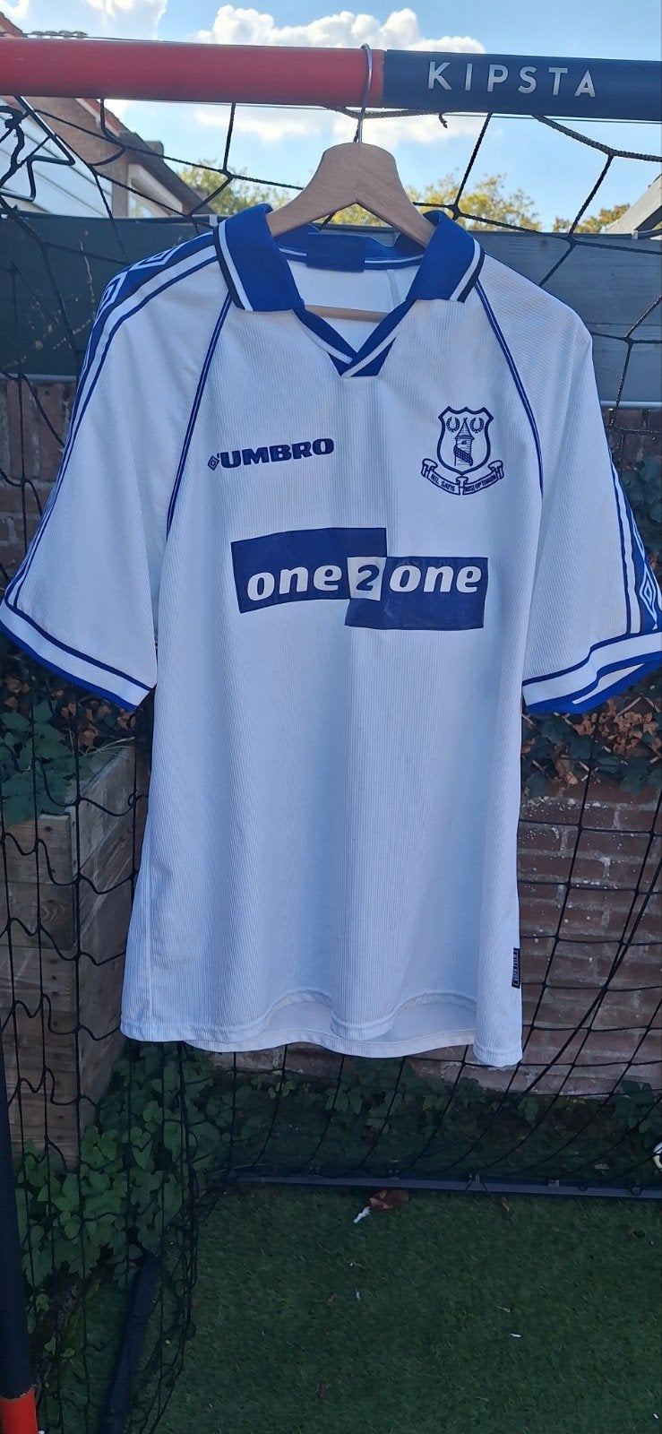 Everton FC umbro uitshirt seizoen 1998-1999, Buitenlandse clubs, Shirt, Ophalen of Verzenden, Zo goed als nieuw