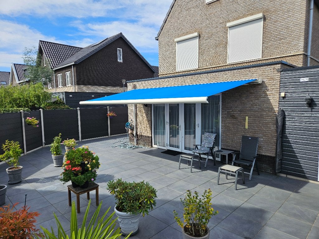 Weinor Knikarm zonnescherm, Ophalen, Gebruikt, 450 cm of meer, Elektrisch