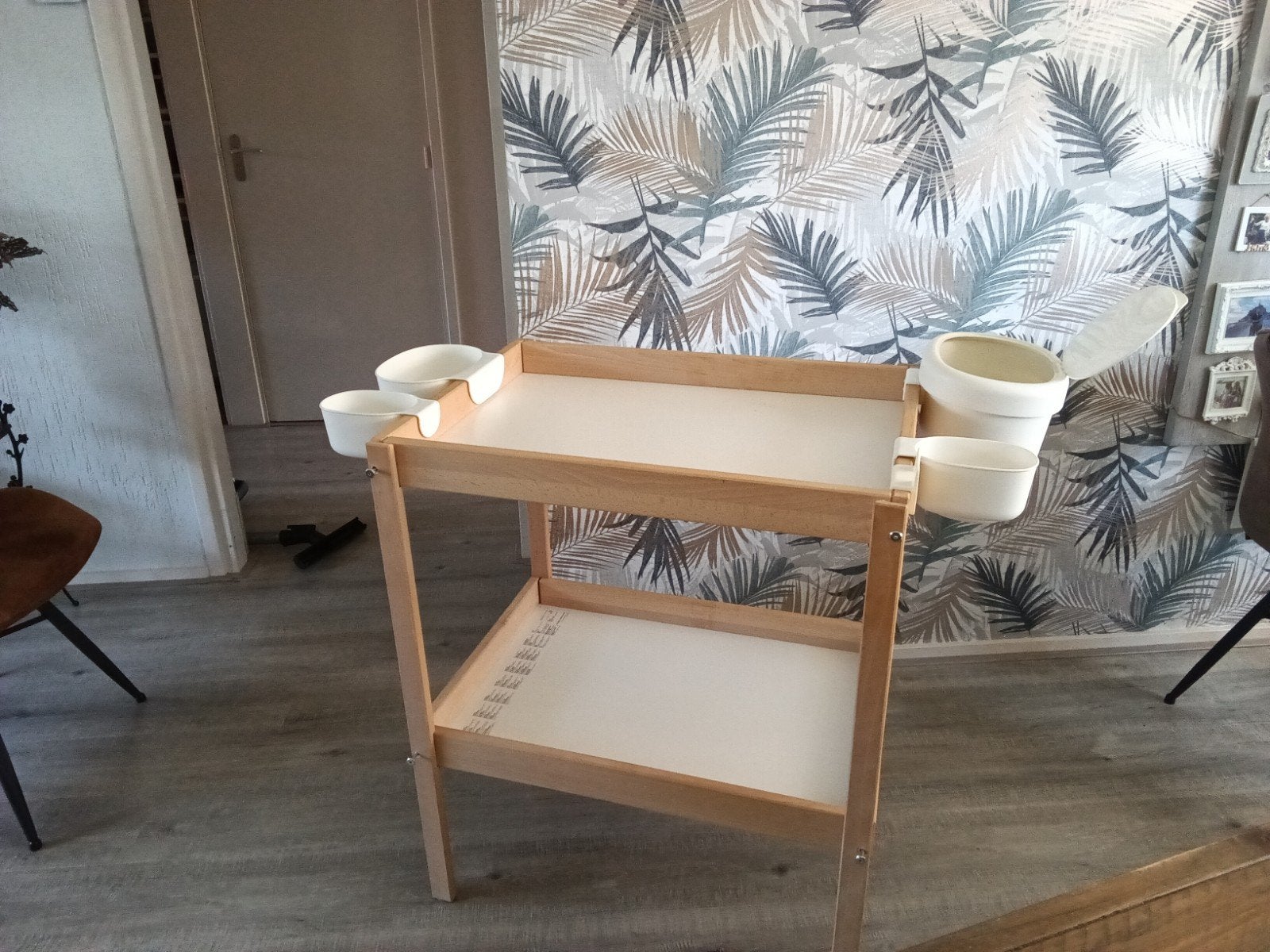 Ikea aankleedtafel compleet met bakjes, Ophalen