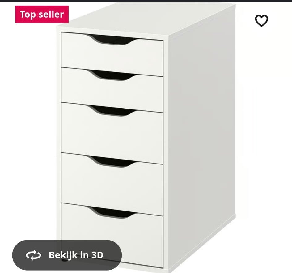 Lade kast, Zo goed als nieuw, Minder dan 100 cm, 25 tot 50 cm, 50 tot 100 cm