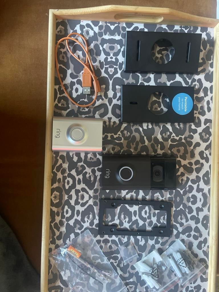 Ring Video Deurbel 3.  met extra accessoires, Ophalen of Verzenden, Bewegingsdetectiesensor, Zo goed als nieuw, Draadloos