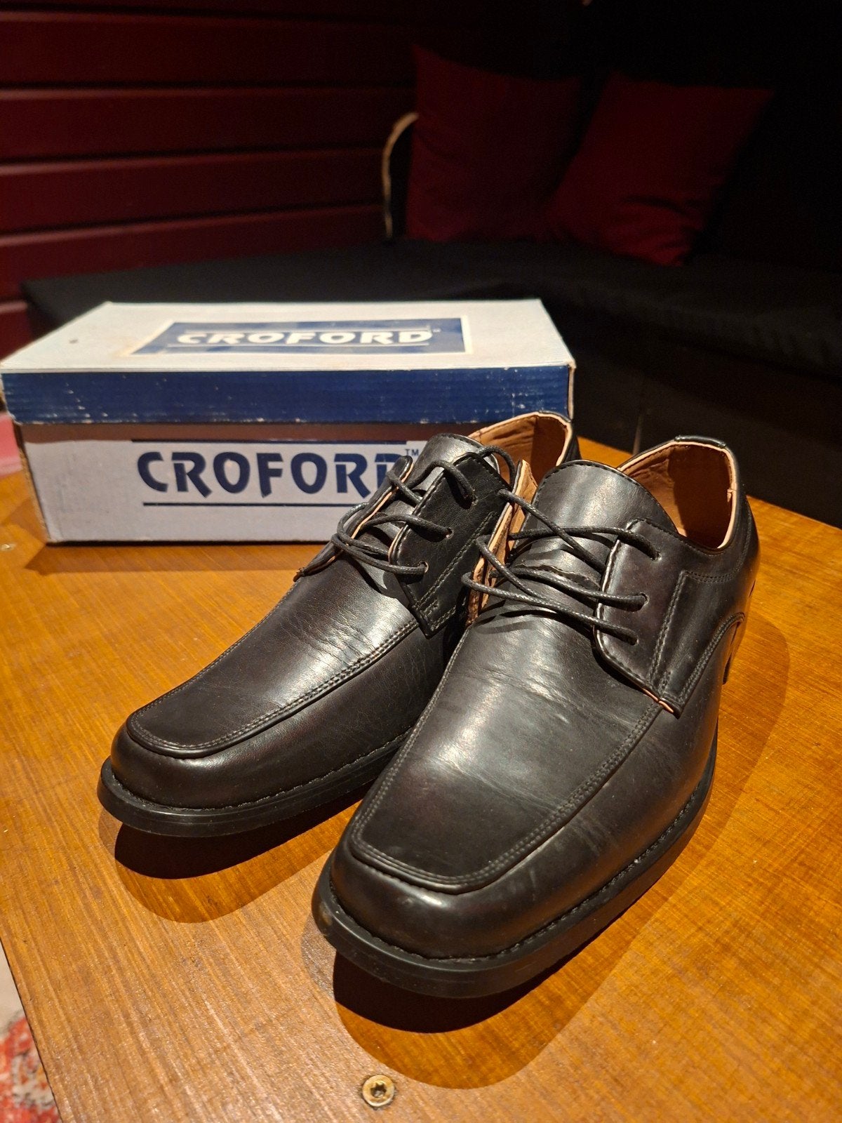 Croford Herenschoenen Zwart, Zwart, Nieuw, Ophalen of Verzenden, Croford