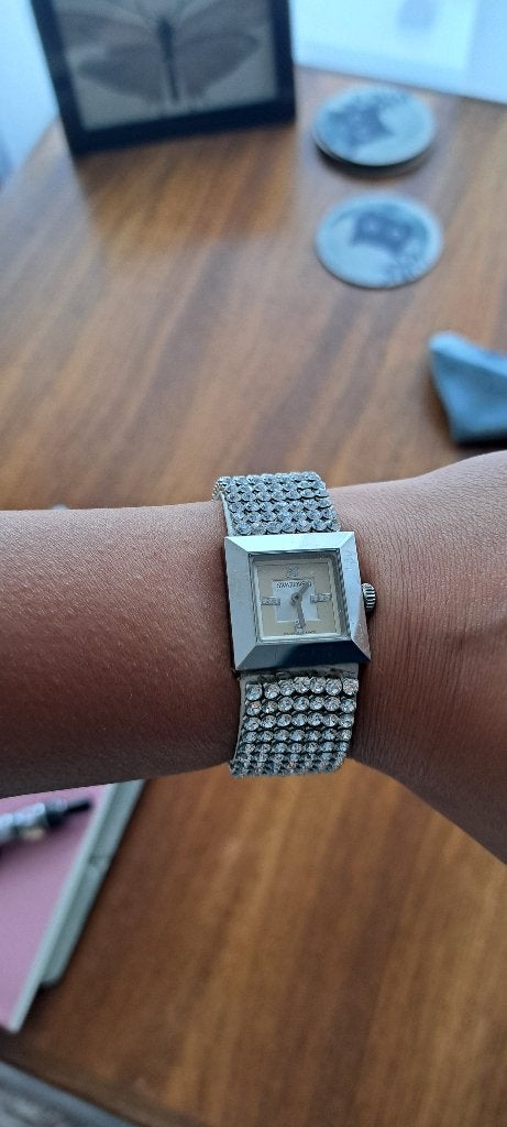 Swarovski dames horloge, Polshorloge, Ophalen, Overige merken, Leer