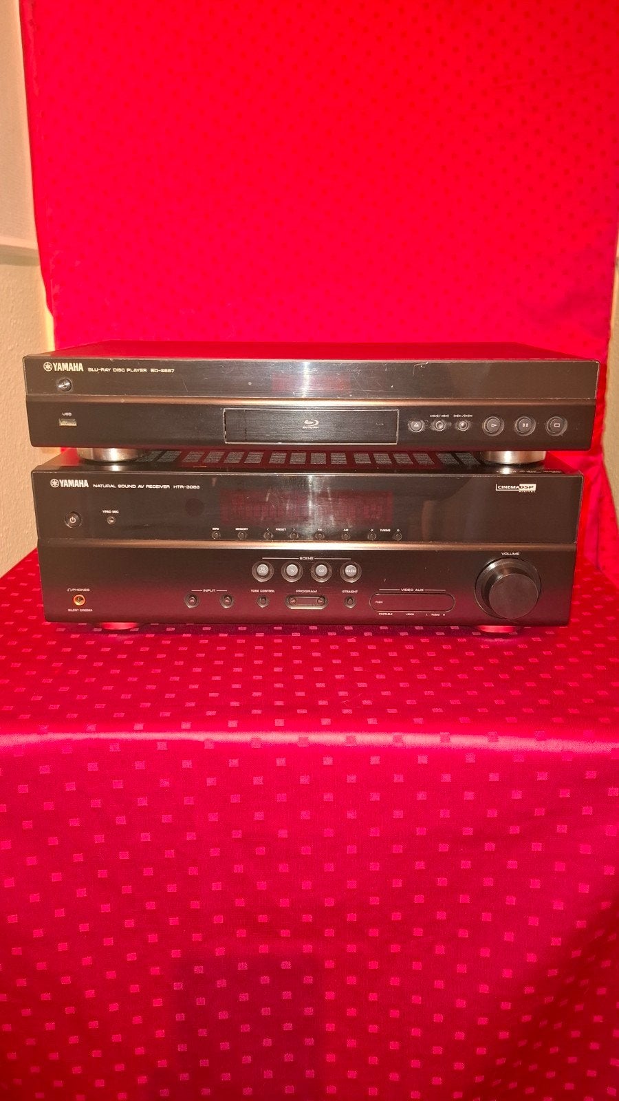 yamaha av surround reciever blu Ray speler, Audio, Tv en Foto, Versterkers en Receivers, Ophalen, Gebruikt, 60 tot 120 watt, Yamaha