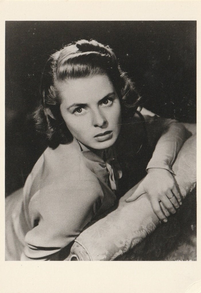 Kaart Ingrid Bergman, Verzamelen, Verzenden, 1980 tot heden, Ongelopen, Sterren en Beroemdheden