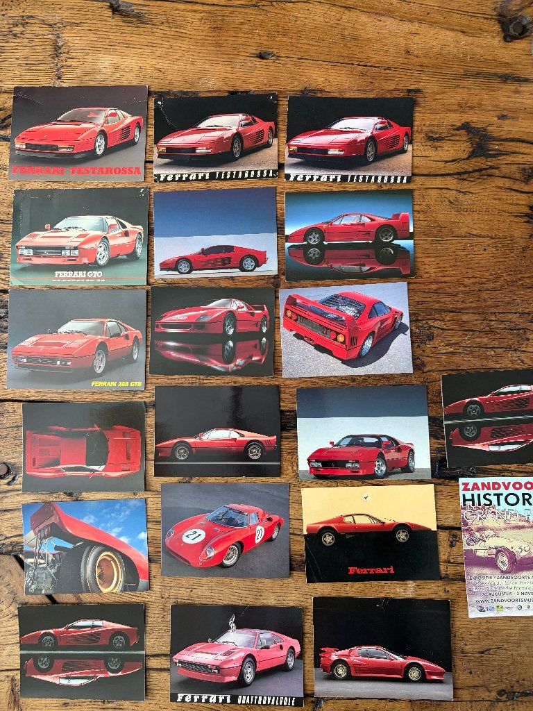 Ferrari ansichtkaarten, Ophalen of Verzenden, 1980 tot heden, Voertuig