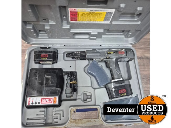 Senco Duraspin DS205-14v met 2 x accu, lader en koffer, Senco, Gebruikt, Support@senco.com, 4270 Ivy Pointe Blvd, Cincinnati, 
OH 45245, 
USA