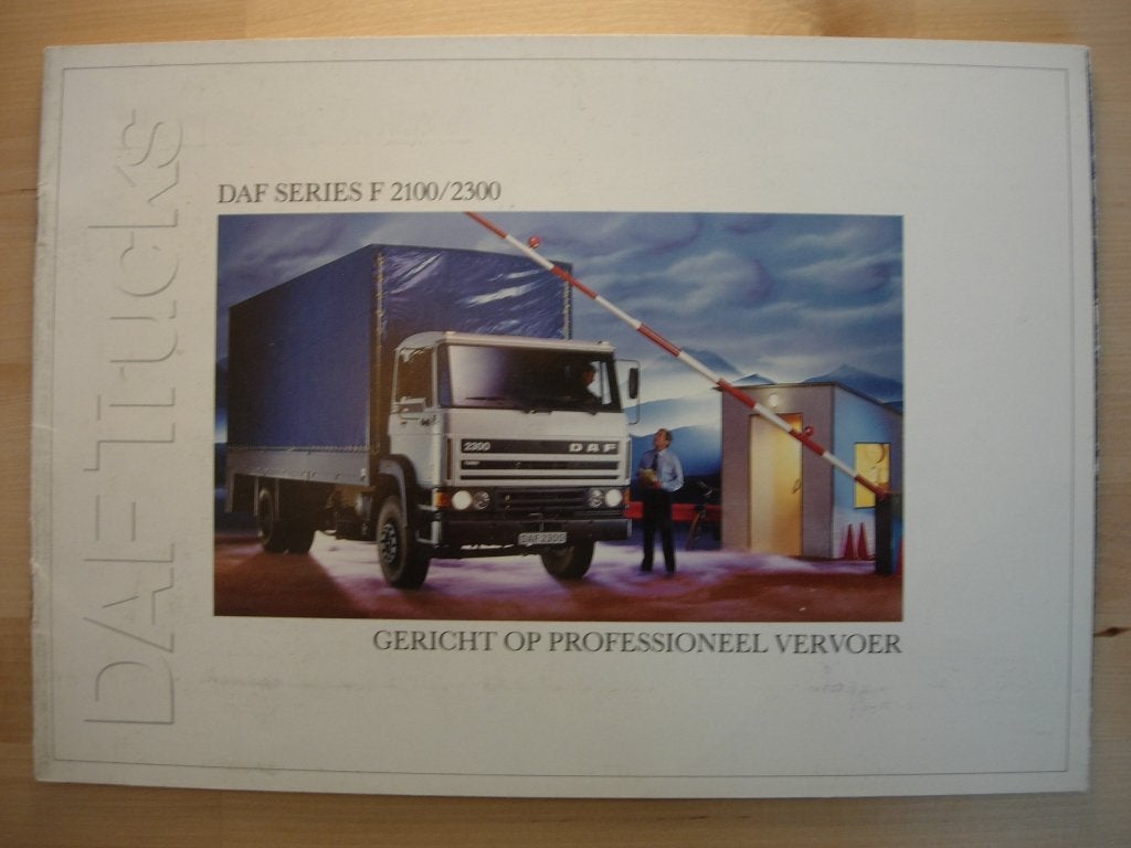 DAF 2100 2300 Brochure ca 1987, Ophalen of Verzenden, Zo goed als nieuw, Overige merken, DAF