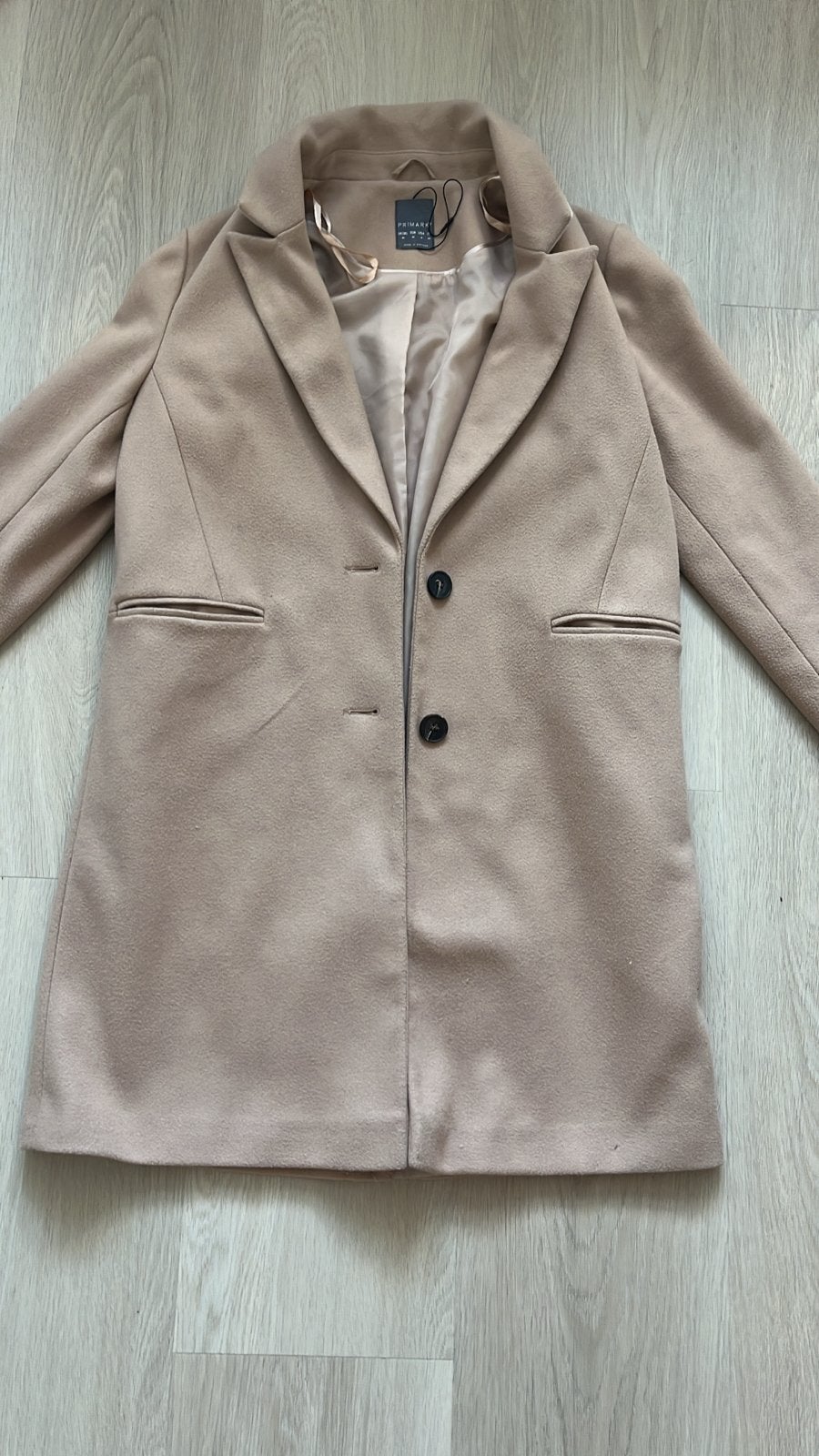 Primark beige jas maat M, Kleding | Dames, Ophalen of Verzenden, Zo goed als nieuw, Maat 38/40 (M), Beige