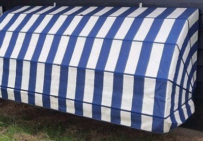 Markies blauw met wit., Ophalen