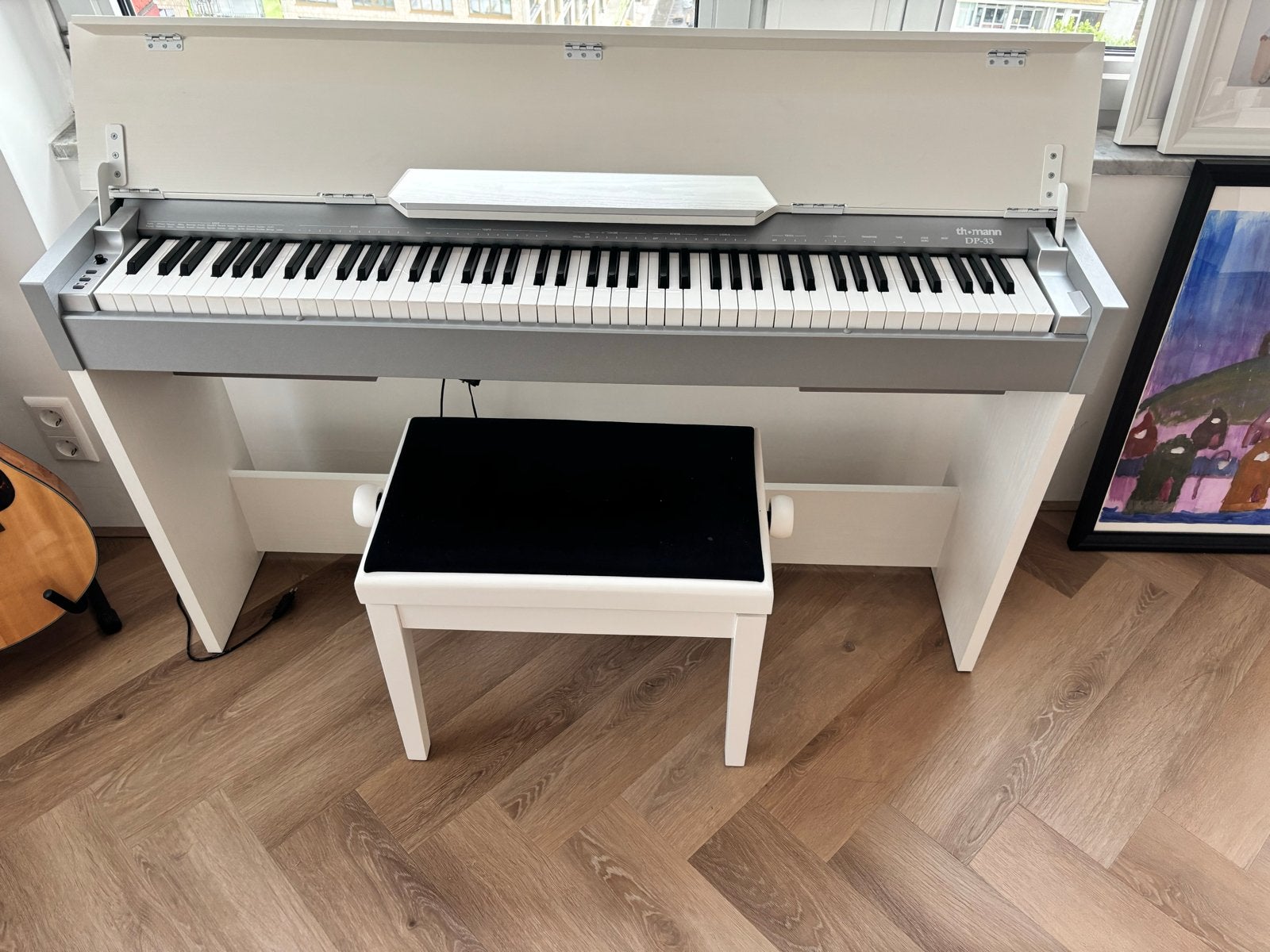 Thomann DP-33 WH Set - Digitale piano, Ophalen, Wit, Digitaal, Zo goed als nieuw